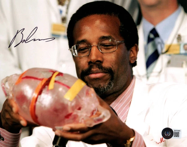 Ben Carson Signed 8X10 Photo Beckett Bas Coa Trump Housing Secretary 7