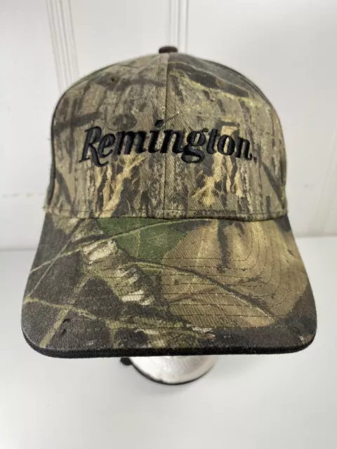 Remington Realtree Camo Hunting Hat Cap Adjustable Buckle Strap Logo Mens