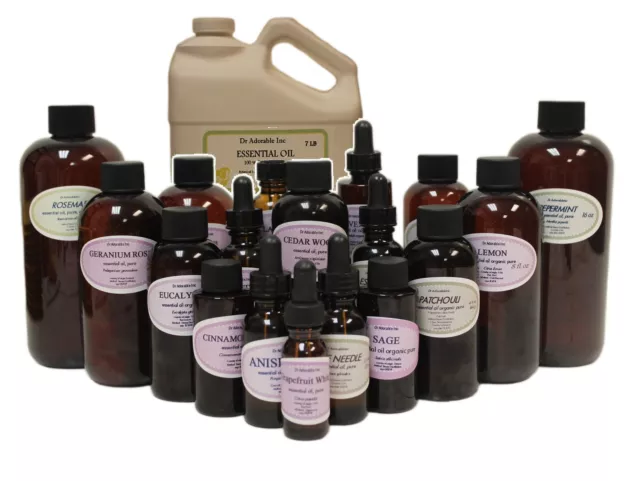 Patchouli Essential Oil 100% Pure Organic Uncut Sizes from 0.6 oz to 1 Gallon 2