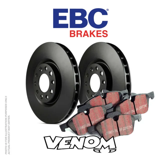 EBC Front Brake Kit Discs & Pads for Abarth 500 1.4 Turbo 135 2008-2011
