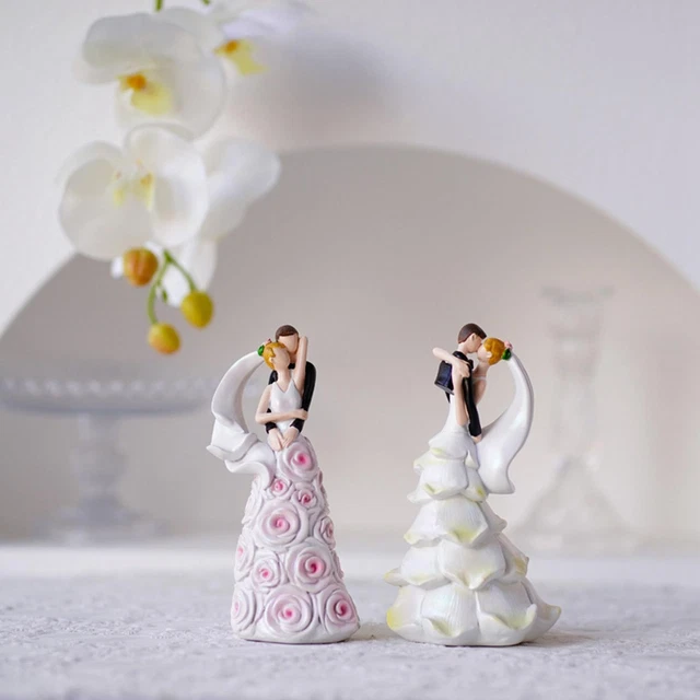 Sculpture de Couple, artisanat moderne, Statue de mariage pour étagère,