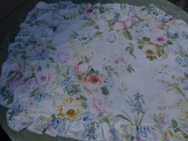 2pc Ralph Lauren Home Lake Floral Ruffled Standard Pillow Shams