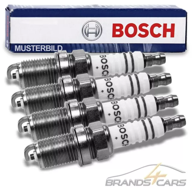 4x BOSCH ZÜNDKERZE FÜR VW POLO 6N 6N1 6K 1.0-1.6 SCIROCCO 1.8 VENTO 91-97