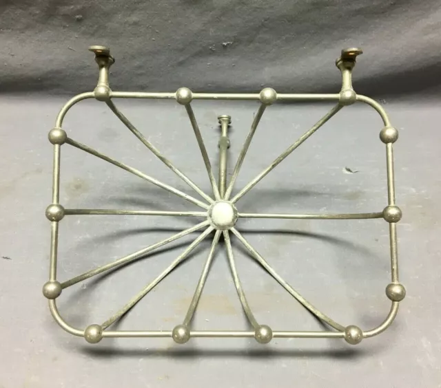 Extra Large Antique Wall Mount Sponge Holder Nickel Brass Bath Soap VTG 818-21B