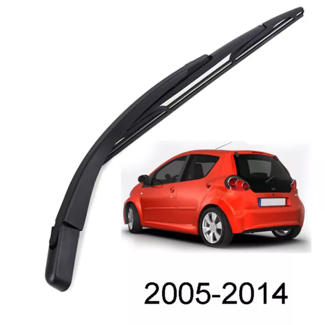 Rear Windscreen Wiper Blade & Arm For Peugeot 107 Citroen C1 Toyota Aygo 2006 -