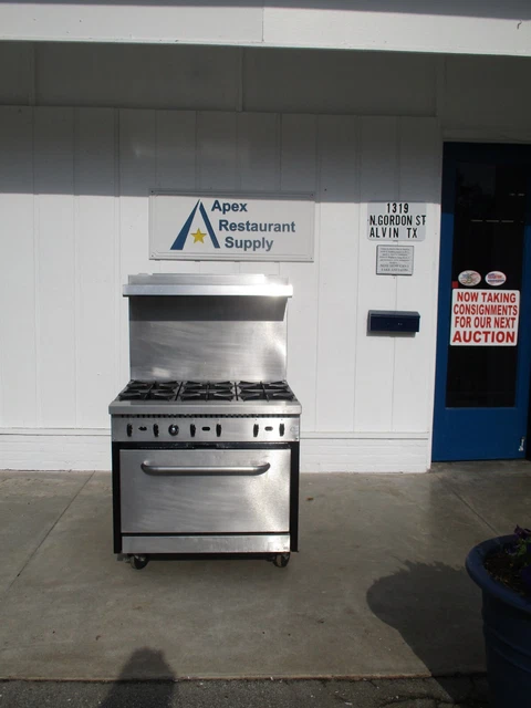 CPG #S36-N Natural Gas 6 Burner 36" Range with standard oven, #7339