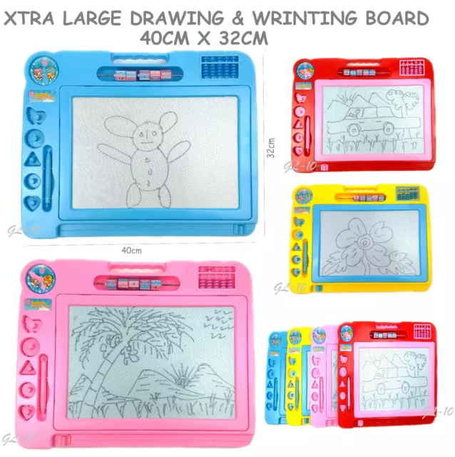 Magic Writer Magnetic Writing Drawing Slate White Board Doodle Pad Kids Toy Gift
