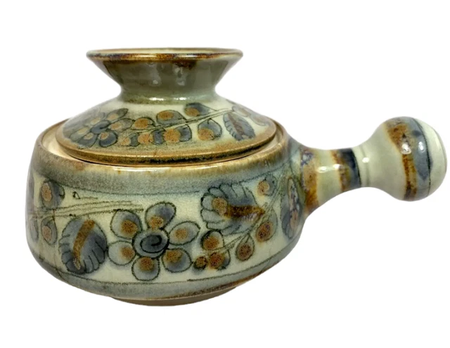 Mexican Pottery Soup Tonala Mexico Ken Edwards Covered Soup Bowl Vintage