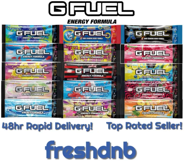 G Fuel Single Sachets - All The Flavours!! - Original Sealed Sachets 🔥🔥🔥