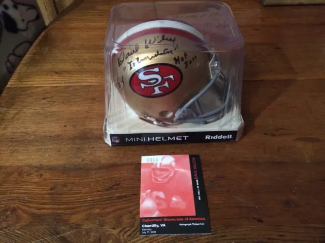 San Francisco 49ers Dave Wilcox Autographed Helmet