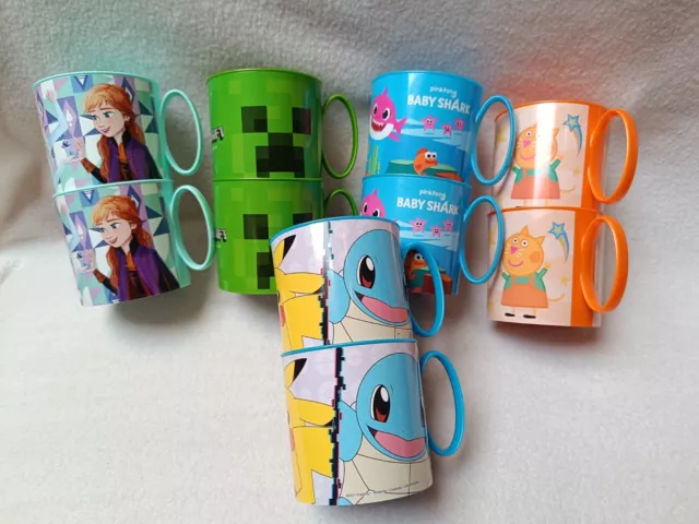 Kinder Tasse mit Motiv mikrowellengeeignet Becher mit Henkel 265ml NEU