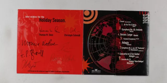 Season's Greetings '93 Ger Adv Cardcover CD 1993 Bach Mozart Händel Vivaldi