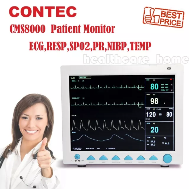 CONTEC CMS8000 ICU CCU Moniteur patient de signes vitaux, 6 paramètres