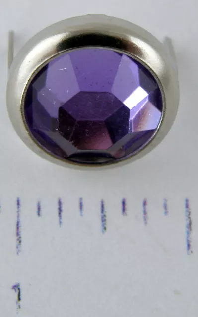 Jewel Spots 1/2" - Lilac Rhinestone - Pkg/10 - Hide Crafter Leather #8845-09