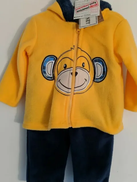 BABY REBELS Infant Boy's 2-Piece Hooded Jacket & Pants Set- Size 3-6 Mos.