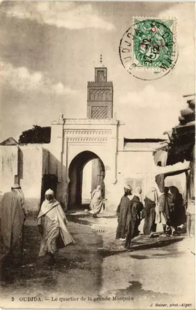 CPA AK OUDJDA The Quarter of the Great Mosque Morocco (688563)
