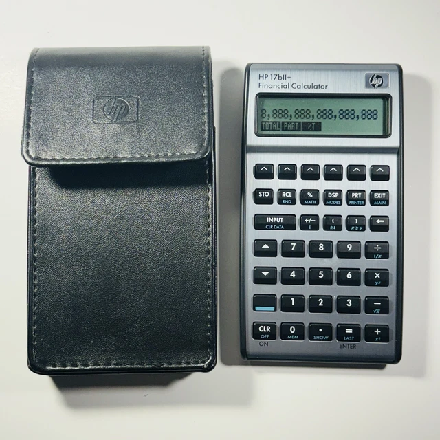 HP 17bII Financial Calculator — 22-Digit LCD, Business & Finance Calculator