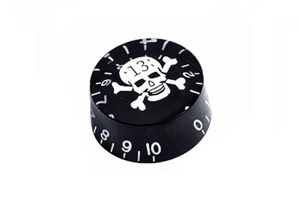 Black Skull Speed Knob Gibson Epiphone Style - Botón negro con calavera Les Paul