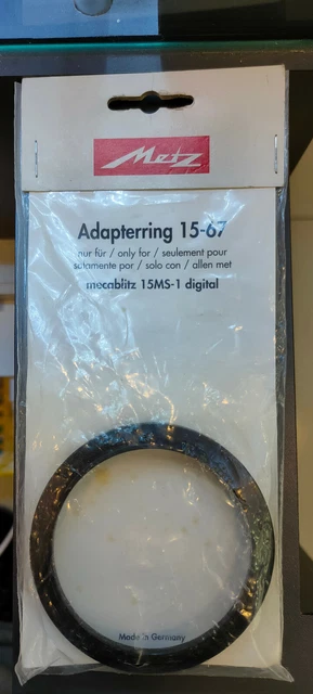 Metz 67mm Adapter Ring for the Mecablitz 15 MS-1 Ringlight Flash
