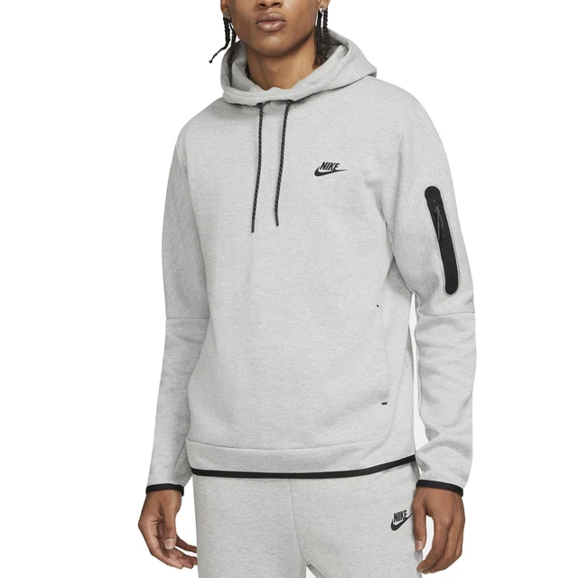 Nike Felpa da Uomo con Cappuccio Sportswear Tech Fleece Grigia Taglia L Cod D...