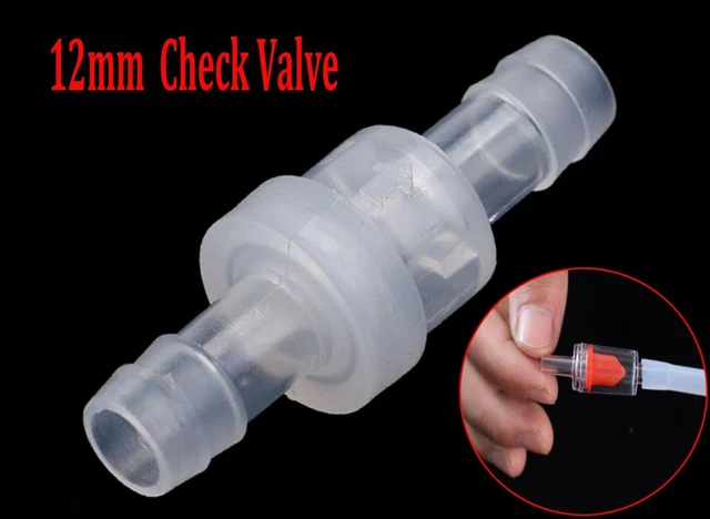 12mm 1pc Connecteur Carreaux Valvule for Huiles Petrol Plastique Rapide Chaude