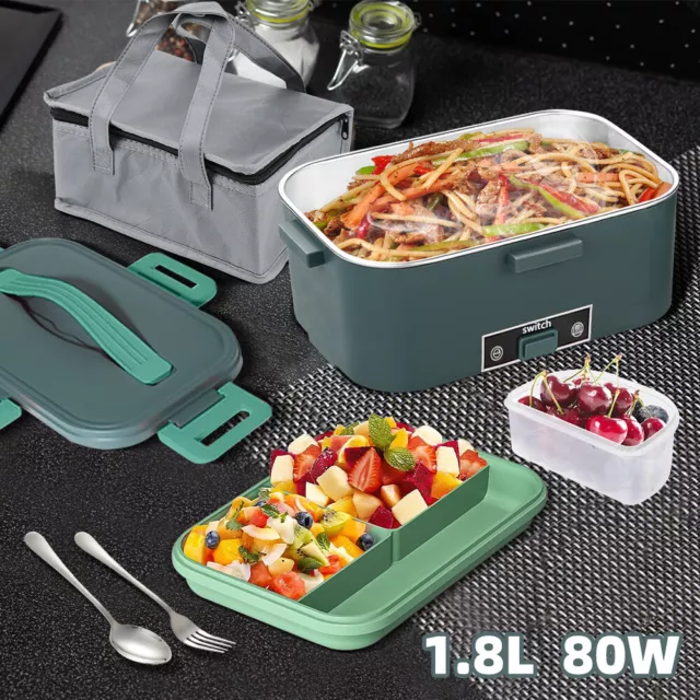 80W Elektrische Lunchbox Heizung Brotdose für Auto Büro 12V 220V Mikrowelle Warm