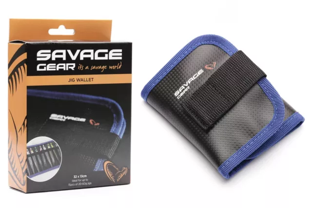 Savage Gear Jig Wallet - Metal Fishing Jig Storage Case (Holds Up To 15) - 77319