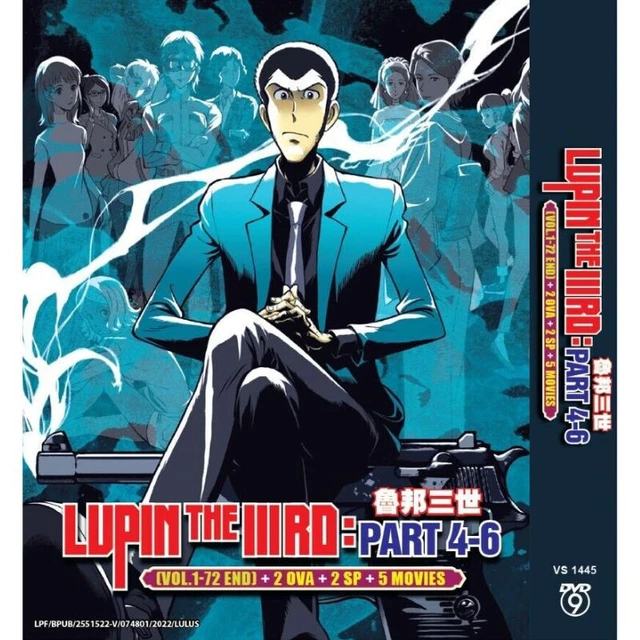ANIME DVD LUPIN The Third: Part 4-6 (Vol. 1-72 End) + 2 OVA + 2 SP + 5