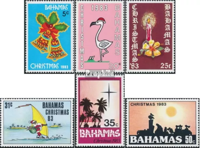 bahamas 553-558 (complète edition) neuf avec gomme originale 1983 Noël