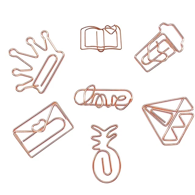 35 Pcs Cute  Clips,  Clips in the Shape of a Love Diamond Crown-Funny BookmB7
