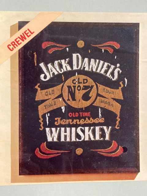 Vintage Jack Daniels Crewel Sewing/Needlepoint Picture, new in wrapped box!