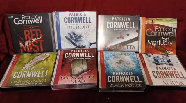 Patricia Cornwell Audio Books 8 Different Titles Multiple Cds Complete Boxed Vg