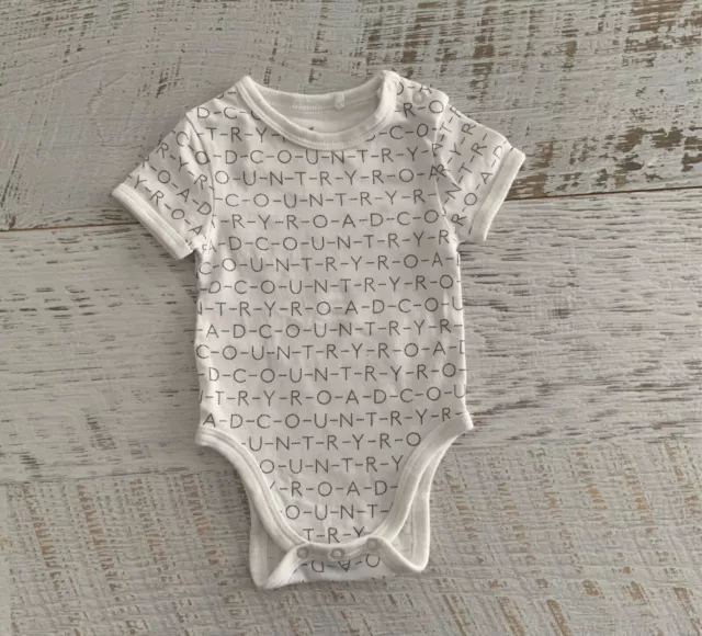 COUNTRY ROAD Baby boys  sz 0-3 mths, one piece 100% ORGANIC cotton