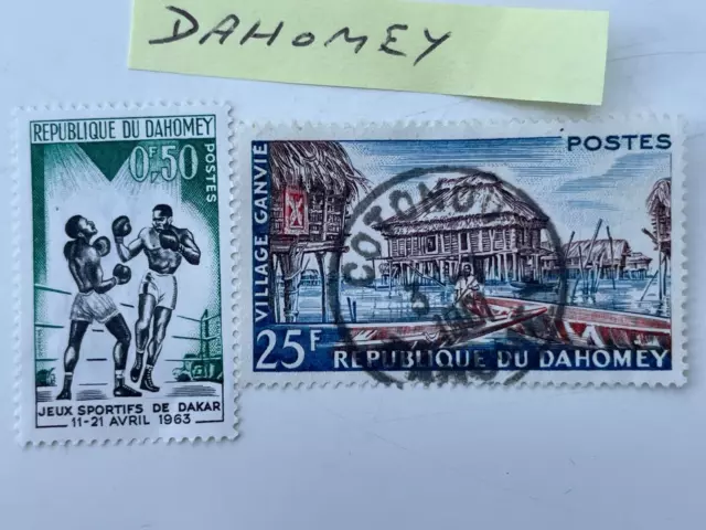 Stamps Dahomey, Assorted, Used, Sold as seen