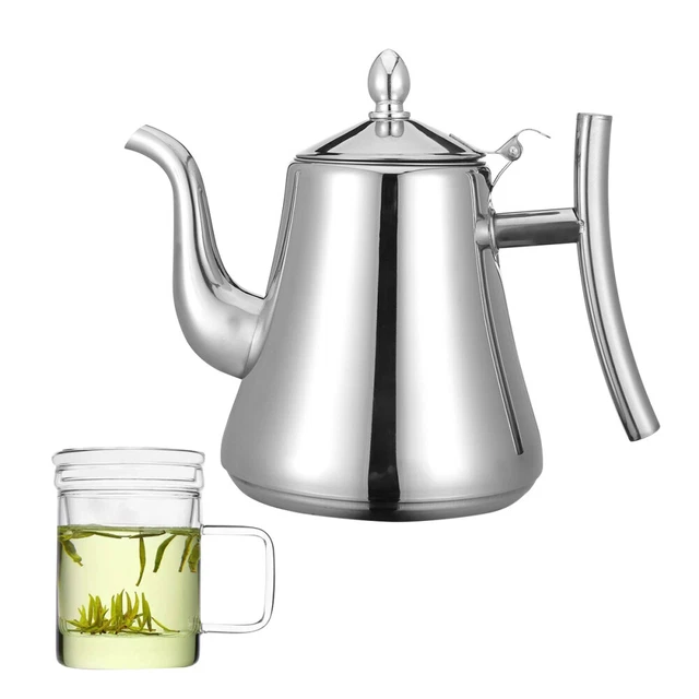 Bottiglie d'acqua isolate acciaio inox bollitore caffè collo d'oca