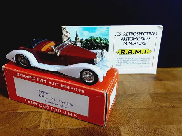 Miniature Rami JMK Delage Torpedo Roadster 1932 - 1/43 - Rare - Occasion