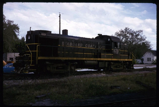 Original Rail Slide - SCL Seaboard Coast Line 1178 Palmetto FL 4-1974