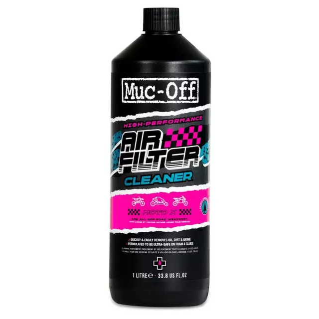 Muc-Off Motorcycle Air Foam Filter Cleaner Formula Biodegradable Motorbike 1L