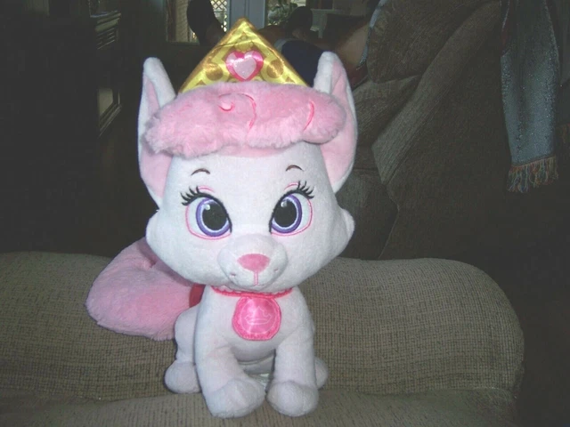 Palace Pets Disney Princess Aurora Sleeping Beauty Pink Cat Kitten Plush Toy VGC