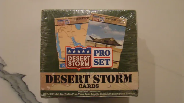 1991 Pro Set Desert Storm Sealed Box Of 36 Packs VINTAGE WAX BOX