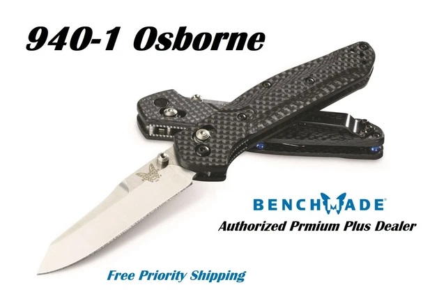Benchmade 940-1 Osborne Pocket Knife CPM-S90V Blade  Authorized Dealer  New
