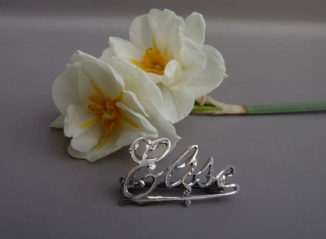 TRÈS BELLE BROCHE fleur orfèvre signée MD 4gr Argent MASSIF 900 N°291 EUR 14,00 - FR