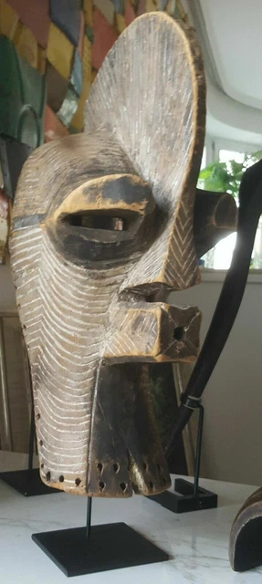 Early example of a male Kifwebe mask, Songye people, Congo basin, early 20th. C.