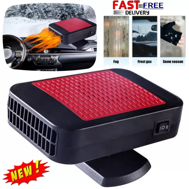 12V 200W Portable Electric Car Heater Heating Fan Defogger Defroster Demister