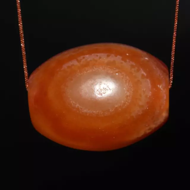 Ancient Indo Tibetan Dzi Luk Mik Carnelian Eye Bead Circa 1000 B.C. – 300 A.D.