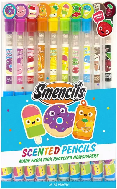 Lot Of 20 SMENCILS Gourmet Scented Pencils 2 Scents With Case NEW Razzie  Berry