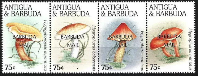 Barbuda - Pilze Viererstreifen postfrisch 1997 Mi. 1945-1948