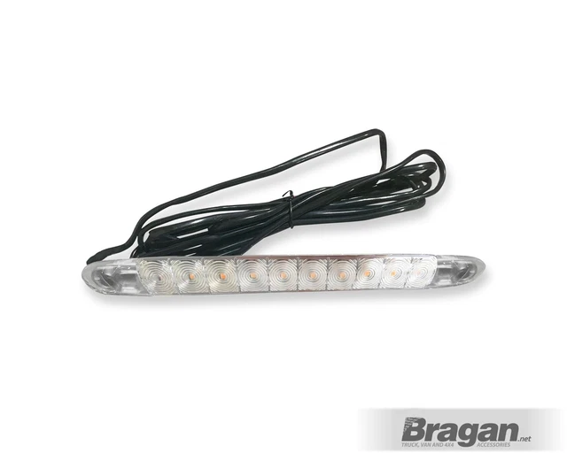 2 Feux LED Orange 24V Pour Marquage Latéral Remorque Camion Bus - ES - Neuf