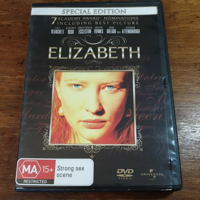ELIZABETH DVD R4 FREE POST Richard Attenborough, Cate Blanchett $9.95 ...