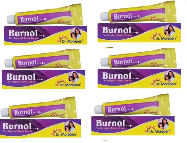 Crème Antiseptique Burnol (15 Gm X6) Brûlures Blessures Coupures Mineures...